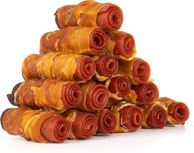 Rawhide-Free Triple Flavor Chicken, Duck & Beef Rolls Dog Treats - Made with Real Meat, 3 Inch Easily Digestible Healthy Snacks for Small Dogs, 21.16 oz
