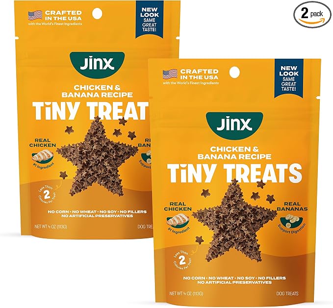 Chicken & Banana Training Treats Bundle for Dogs and Puppies - 4oz (Pack of 2)