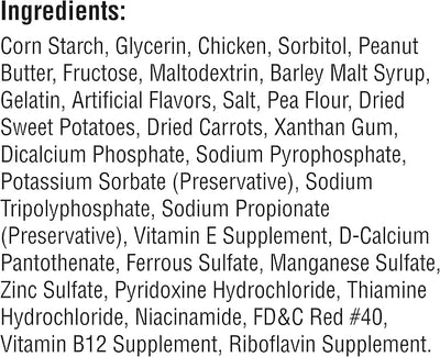 SmartBones SmartSticks With Real Peanut Butter 12 Count, Rawhide-Free Chews For Dogs