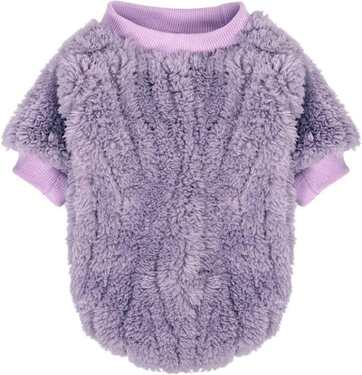 FabriCastle Dog Sweater, 3-Pack Dog Clothes & Coat, Pet Jacket for Small or Medium Dogs Boy or Girl, Soft and Warm Cat Sweaters Doggy Apparel Costumes Christmas (Lavender,Pink,Butter Yellow, Medium)