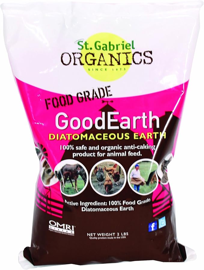 Diatomaceous Earth Supplement for Chicken and Farm Animals,NET WT 2 LBS