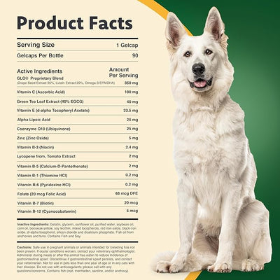 Ocu-GLO for Medium to Large Dogs, 11+ lb, 90 Count