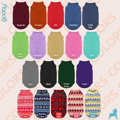 Gooby - Stretch Fleece Vest, Pullover Fleece Vest Jacket Sweater for Dogs, Gray, Small