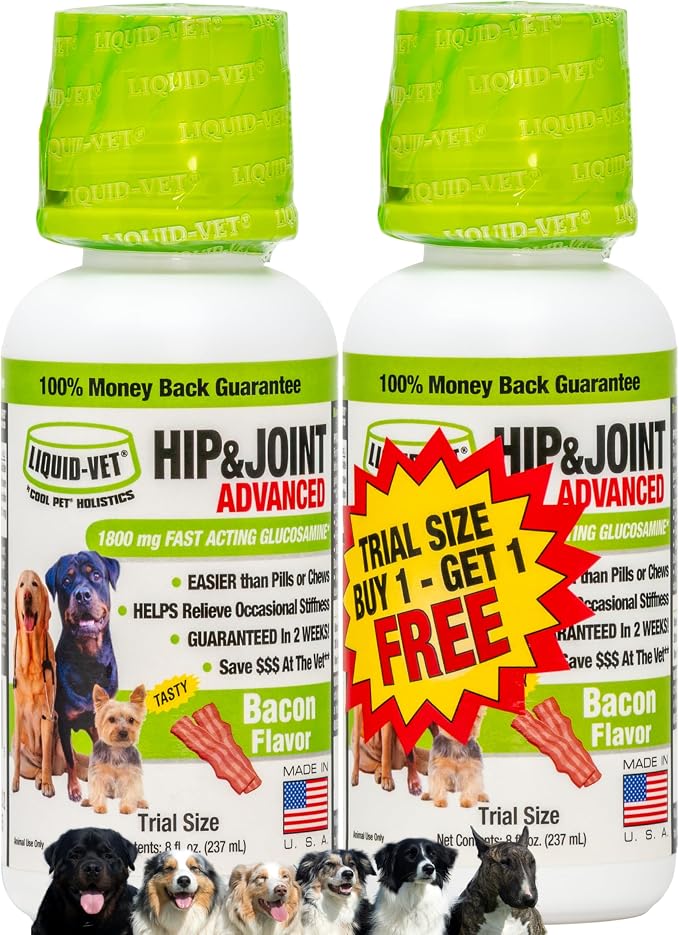 K9 Hip & Joint Advanced Formula, Bacon Flavor, 8 oz Trial Size