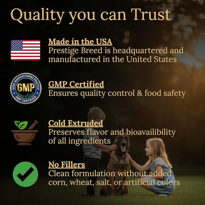 Belgian Malinois Multivitamins, 90 Count, Made in the USA with Real Bacon.