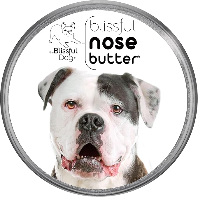The Blissful Dog American Bulldog Nose Butter, Versatile Dog Nose Balm for Dry Nose, Handcrafted Nose Moisturizer, Easy-to-Apply Dog Essentials, Unscented, 16 oz.