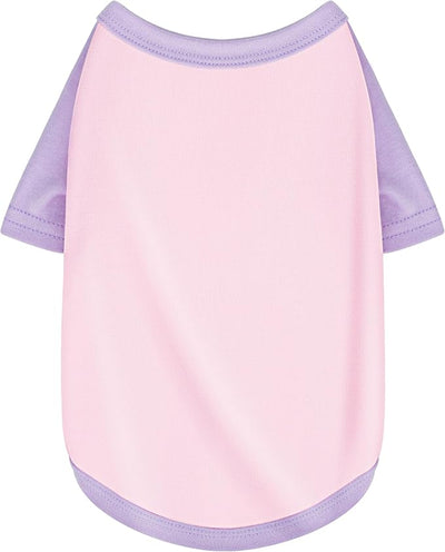 Stylish Pink Color Block Dog Shirt: Premium Polyester, Comfortable, Breathable, and Wrinkle-Resistant. Perfect Apparel for Small, Medium, & Large Dogs, a Must-Have for Pet Lovers XS