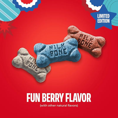 Milk-Bone Mini’s Red, White & Woof Mixed Berry Flavor, Mini Dog Treats, 12 Oz. Bag