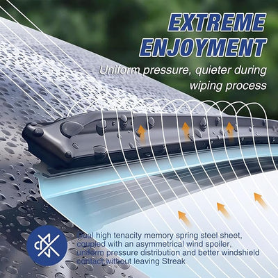 22"+20" Silicone Wiper Blades Oem Quality Premium All Seasons Windshield Wiper Blades (Pack of 2)