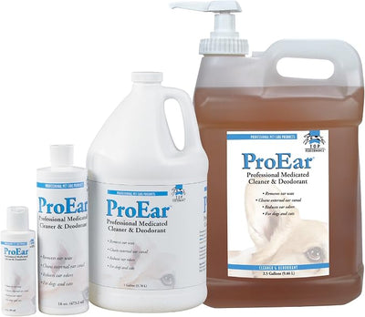 Top Performance ProEar Professional Medicated Ear Cleaners — Versatile and Effective Solution for Cleaning Dog and Cat Ears, 16 oz.