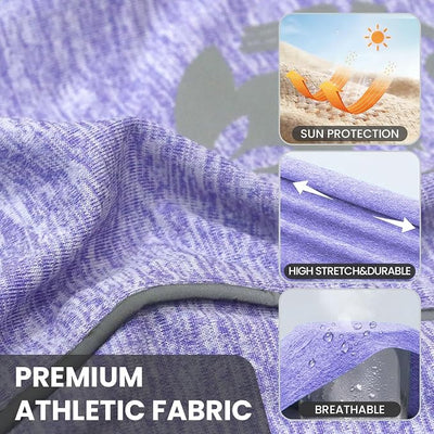 PETCARE Sun Protection Dog Shirts for Small Dogs Quick Dry Soft Stretchy Dog T-Shirts with Reflective Label Tank Top Sleeveless Vest Pet Clothes, Athletic Fabric, Purple, S (Chest 15" Length 11.8")