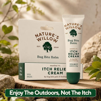 Nature's Willow Itch Relief Lotion with Willow Bark | Soothe Itch from Bug Bites, Rash, Sunburn, and More | Free from Artificial Fragrances & Dyes | Made with Essential Oils | 3.5 oz