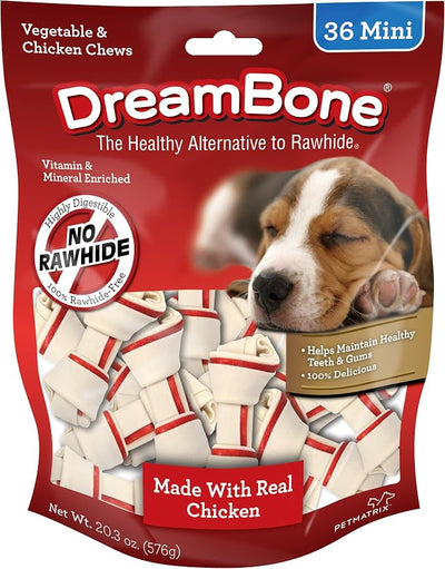 DreamBone Vegetable & Chicken Dog Chews RattleBall Small Chews for Dogs