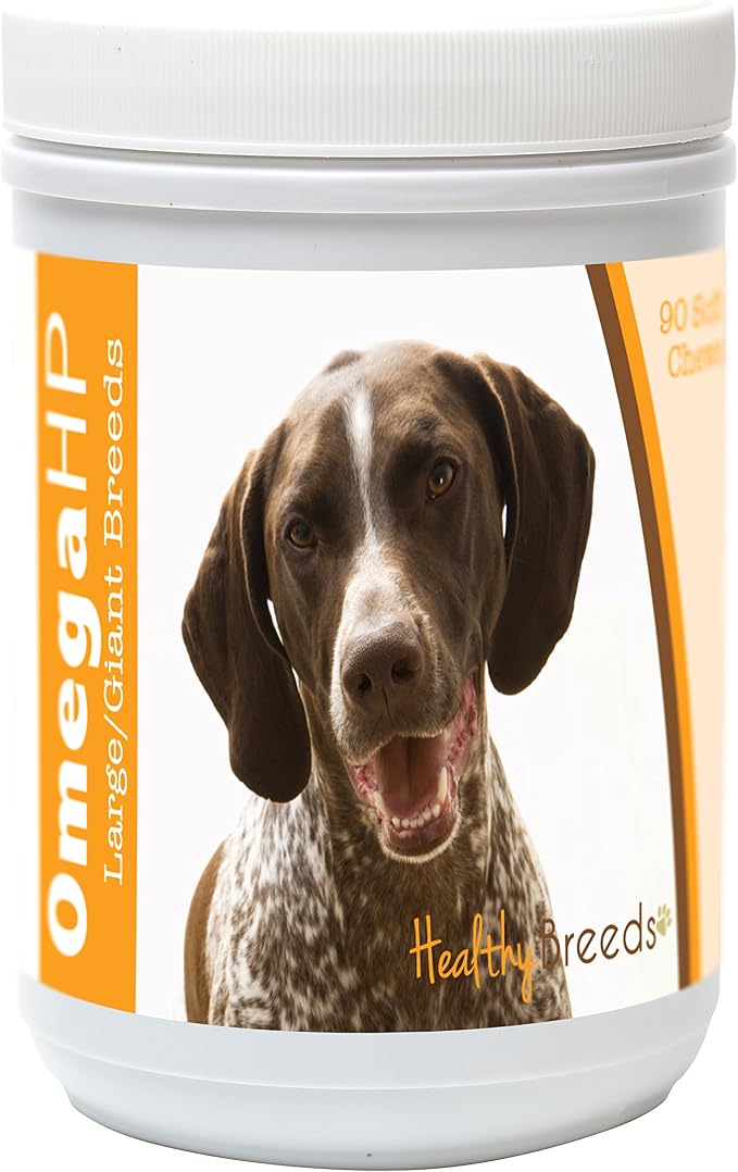 German Shorthaired Pointer Omega HP Fatty Acid Skin and Coat Support Soft Chews 90 Count