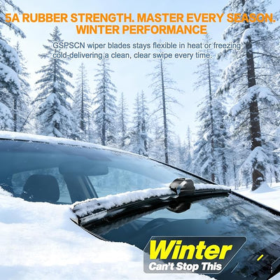 GSPSCN 3 Wipers For Mercedes-Benz GLC250，GLC300，GLC300e，GLC350e，GLC43 AMG，GLC63 AMG 2023-2016,Original Equipment Windshield Wiper Blades Set 22"+22"+12"(Set of 3)
