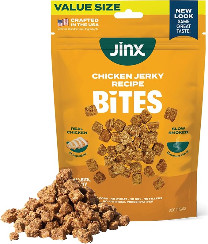 Chicken Bites Jerky Dog Treats - Soft & Chewy, All Natural Dog Jerky Treats with Cage-Free Chicken - Pet Products for All Dogs (Puppies, Adults & Seniors) - 15oz