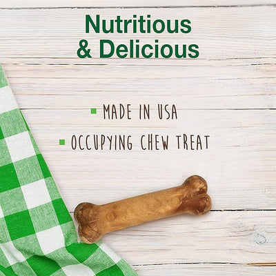 Nylabone Healthy Edibles Natural Chews, Long Lasting Dog Bones, Healthy Dog Treats, Roast Beef Flavor, X-Small (8 Count)