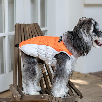 CuteBone Waterproof Thick Dog Winter Coat Doggie Jacket Warm Pet Clothes Comfortable Puffer Dog Vest for Small Medium Large Dogs with Harness Hole YRFN04L