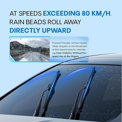 5 PLUS Premium Silicone Wiper Blades 22"+21" Front Fit Narrow Top Lock Arms | 5 PLUS Wipers Fits 2022-2024 Ford Maverick, Waterproof Rain Wiping, Streak-Free Visibility, Long Lasting Harsh Weather Design