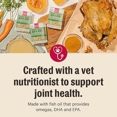 The Honest Kitchen Human Grade Functional Pour Overs: Hip & Joint Support - Chicken Stew Dog Food Topper, 5.5 oz x12