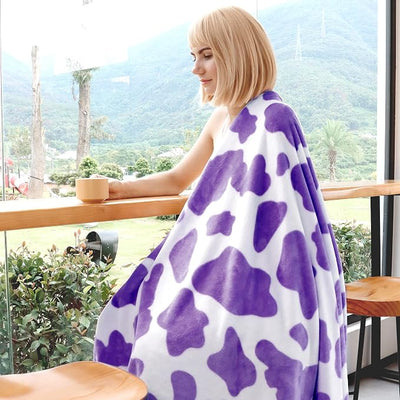 Purple Throw Blankets for Women, Purple Gifts for Women Mom Teens Girls Birthday, Soft Cozy Warm Lavender Fleece Throw Blanket for Travel Bed Couch Decor, 50"x60"