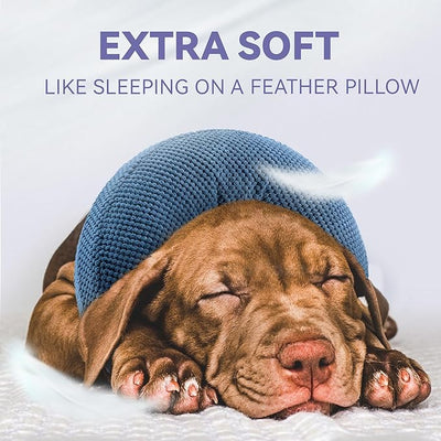 Loflaze Inflatable Dog Cone Collar - Dog Neck Donut Cone Collar Alternative After Surgery - Soft Cone for Large Medium Small Dogs Cats - Alternative Recovery E Collar (Blue, S)