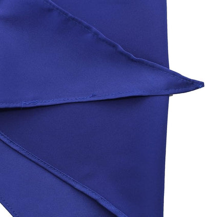 1 Pack Blue Dog Plain Bandana Solid Color Dog Scarf for Medium Large Dogs