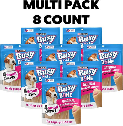 Busy Purina Busy Made in USA Facilities Small Breed Dog Bones; Mini - (8) 4 ct. Pouches
