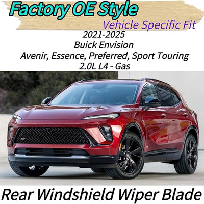 Rear Wiper Blade for Buick Envision 2021 2022 2023 2024 2025 Exact Fit Avenir Essence Preferred 2.0L Models OEM Replacement Rear Back Windshield Wiper Blade