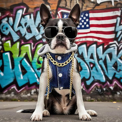 Cool Dog Jean Jacket Vest with D-Ring Blue Denim Dogs Hoodies Outfits for Small Medium Dogs Cats Boy Male Dog Clothes Costume Dogggie Puppy Harness Coat for Frenchie Walking(Grey Hat,XS)