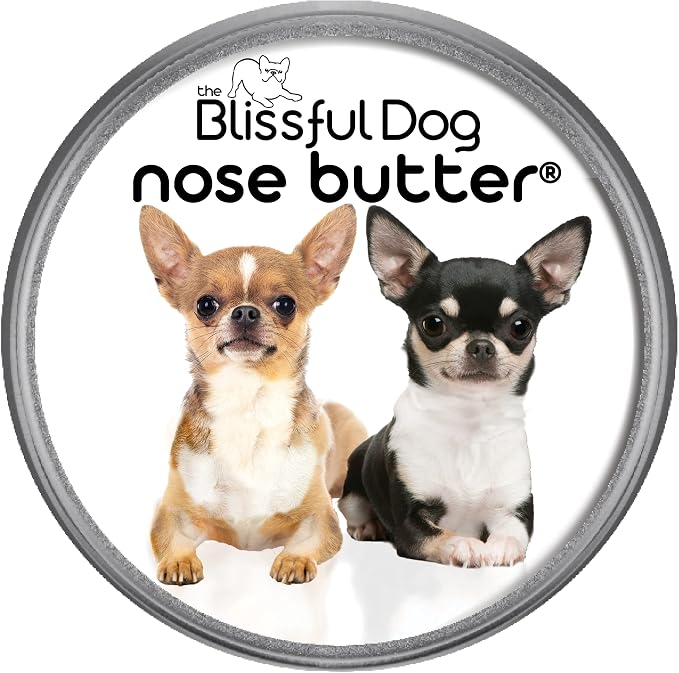Smooth Coat Chihuahua Nose Butter for Dry, Cracked Skin, Lick-Safe Dog Nose Balm with Moisturizing Shea Butter, Almond, Olive, and Essential Oils, Pet Supplies, Uncented, 8 oz.