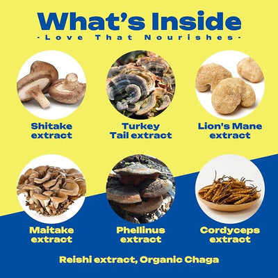 Turkey Tail Mushroom for Dogs Lumps and Bumps - Mushroom Immune Support for Dogs- Mushroom Blend with Shiitake, Lion's Mane, Maitake, Reishi, Cordyceps, Chaga-120 Soft Chews