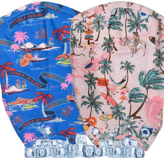 Dog Hawaiian Shirts,Wettable Water, Instant Cooling, Air-mesh Fabric Dog UV Shirt,Quick Dry Sun T-Shirt for Small Medium Large,2Pack.