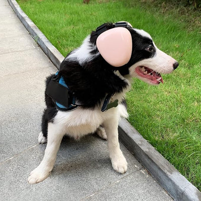 derYEP Dog Earmuffs for Hearing Protection 29dB NRR Ear Muffs Noise Protection (Medium, Pink)