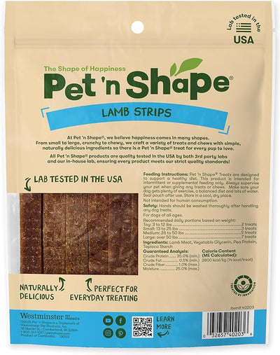 Pet 'n Shape Lamb Jerky Dog Treats - 3 Ounce
