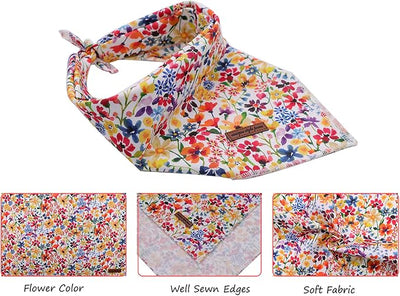 Unique Style Paws Dog Bandanas 1PC Washable Cotton Triangle Dog Scarfs for Small Medium Large Dogs and Cats