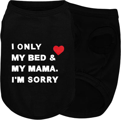 Stylish Cotton Dog Shirt with Print, Soft & Breathable, All-Season Comfort, Fits Most Breeds - Perfect Pet Apparel for Small, Medium, Large Dogs.Black&3XL