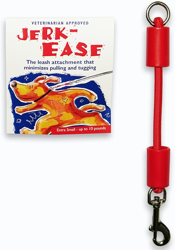 BUNGEE DOG LEASH EXTENSION – Patented Shock Absorber Attachment Protects You and Your Dogs – Works with ANY Leash & Collar or Harness – a MUST for Retractable Leashes – PICK SIZE/COLOR BELOW