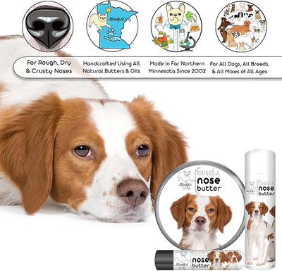 The Blissful Dog Brittany Spaniel Unscented Nose Butter, 16oz