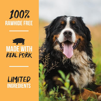 Scott Pet Grillerz Pork Knee Bone, 4 Count, Pork Bones for Dogs, Rawhide Free, Dog Chew for Healthy Teeth & Gums, High Protein, Easy to Digest, Long Lasting, Natural Treats for All Breeds