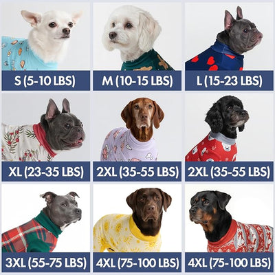 Spark Paws Dog Pajama, Dog Recovery Suit Male, Onesie, Ultra-Soft and 4-Way Stretch, for Small Medium and Large Breeds - Stars - XL
