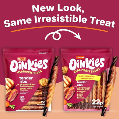 Oinkies Meathouse'n'Veg Tender Ribs, 22 Count