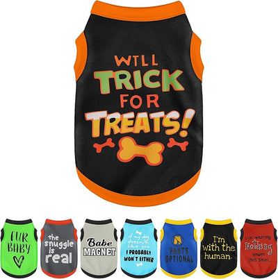 Elevate Your Pet's Seasonal Style with Playful Panache: with Adorable Beautifully Printed Dog Shirts Featuring Hilarious Printed Patterns for Airy Comfort in Summer and Fall Classic Series3 Medium