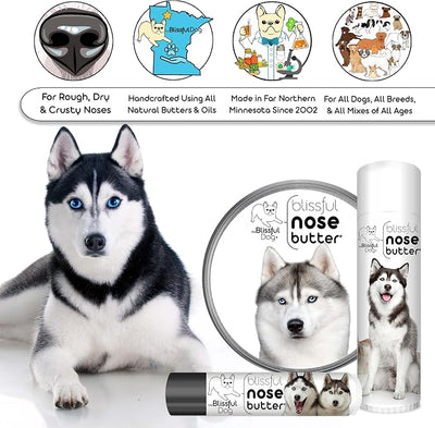 The Blissful Dog Husky Unscented Nose Butter - Dog Nose Butter, 4 Ounce