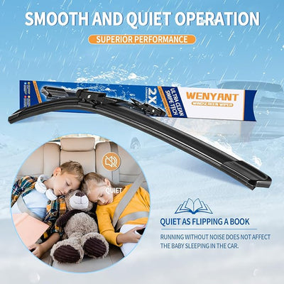 28"/28" Windshield Wipers Compatible with Ford Edge 2015-2020 Focus 2012-2018 Escape/Fusion 2013-2019 Front Wiper Blades for My Car Original Equipment Automotive Replacement (Set of 2)