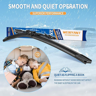 28"/21" Windshield Wipers Compatible with Mercedes-Benz ML-Class W164 2006-2011 ML320 ML350 ML550 ML63 Front Wiper Blades for My Car Original Equipment Automotive Replacement (Set of 2)