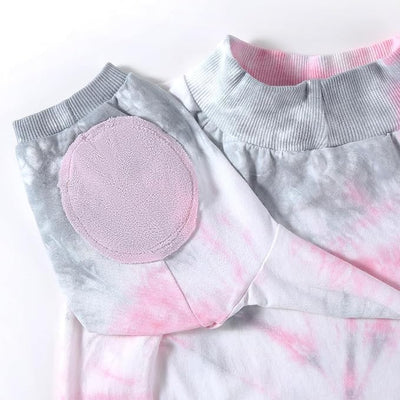 Dog Cotton Pink Tie Dye T-Shirts Soft and Stretchy Breathable Pet Shirt Pajamas Pets Clothes for Medium Dogs,M Pink Tiedye