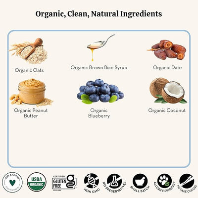 Lord Jameson Blue Bliss 6 oz: Organic Soft & Chewy Dog Treats | Natural Puppy & Senior Treats | Easy Chew Hypoallergenic Dog Snacks | Gourmet Healthy Training Treats for Small & Large Dogs