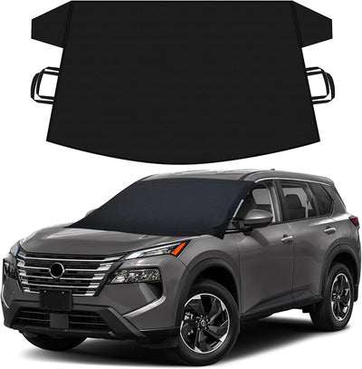 EcoNour Windshield Cover Compatible for Nissan Rogue | Windshield Cover for Ice and Snow with S-Hook Straps | Heavy-Duty 600D Oxford Winter Car Cover, Waterproof & Anti-Slip
