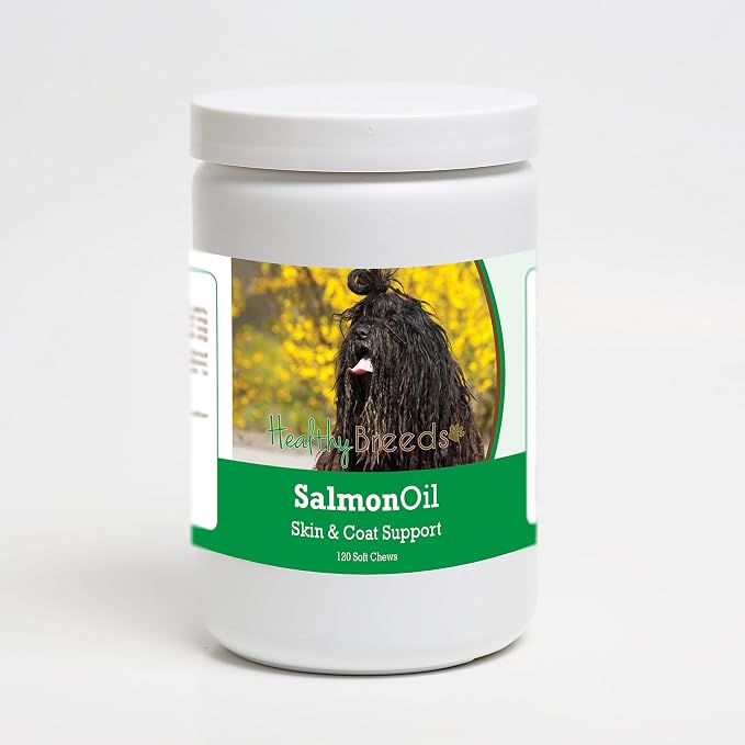 Healthy Breeds Bergamasco Salmon Oil Soft Chews 120 Count